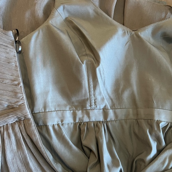 J Crew Silk Chiffon Grey Dress - Picture 11 of 14